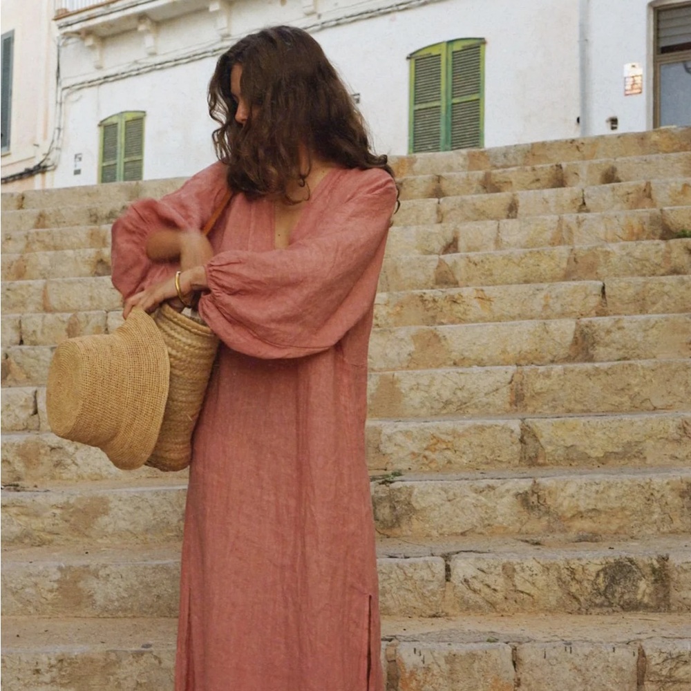 Beachwood Linen Dress NWT